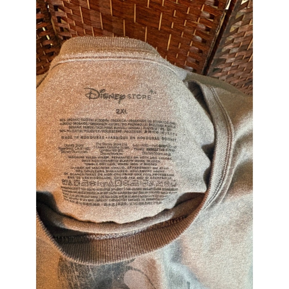 Disney Store Mickey Mouse Graphic T-Shirt Gray Heathered Crewneck 2XL - Picture 6 of 10